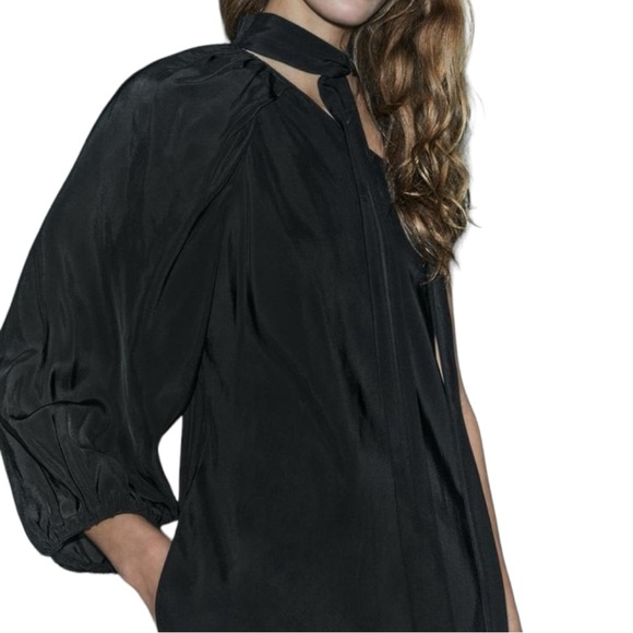 Zara Studio Limited Edition Asymmetrical Maxi Dress - Picture 5 of 16